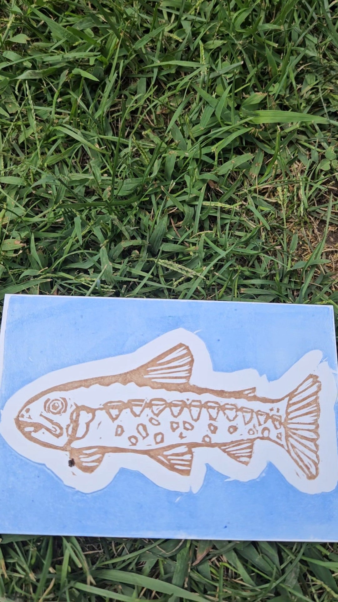 Trout Greeting Card
