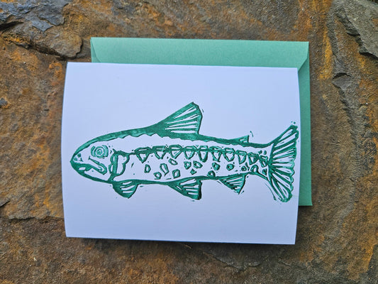 Trout Greeting Card