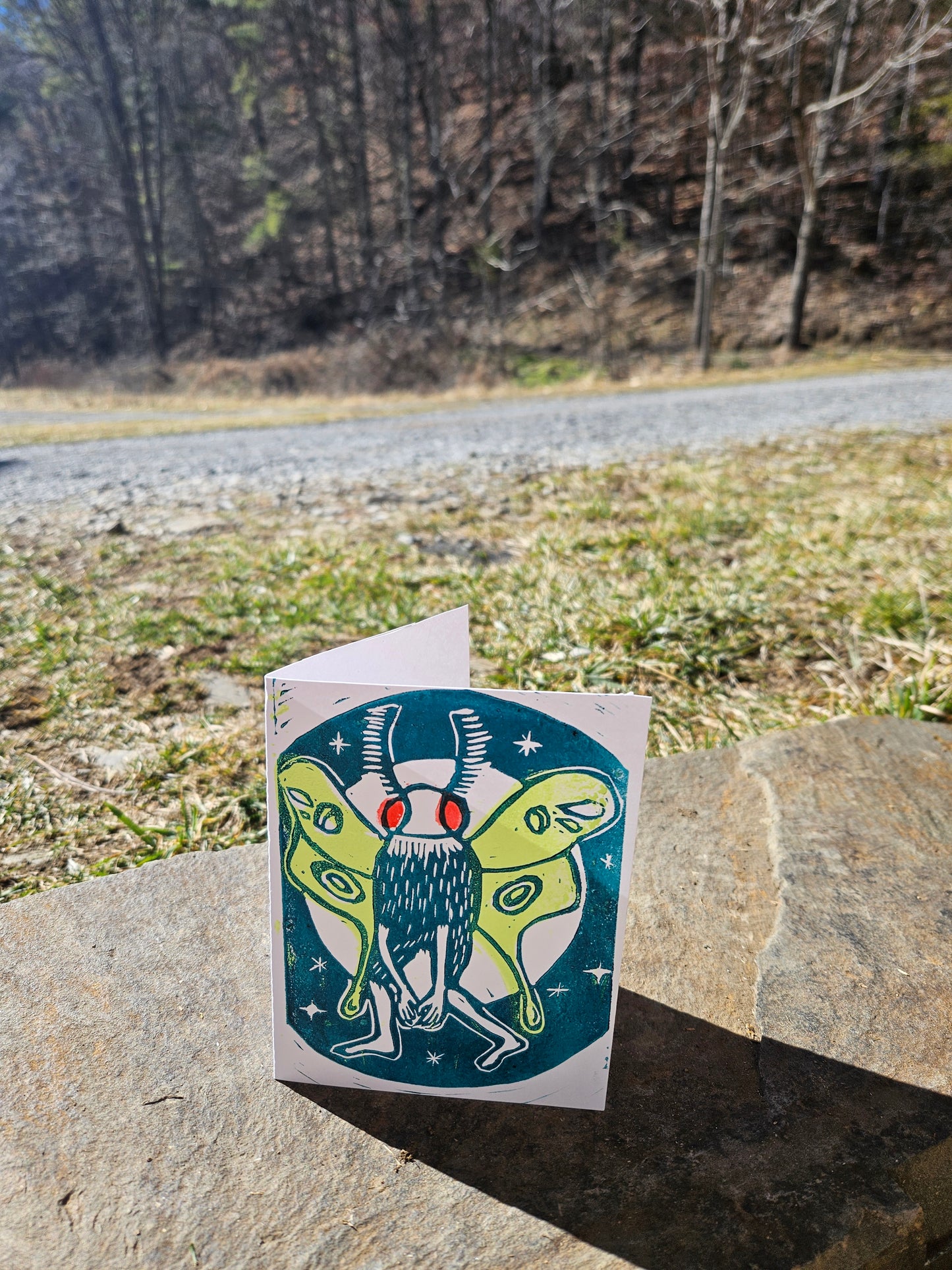 Mothman Greeting Card