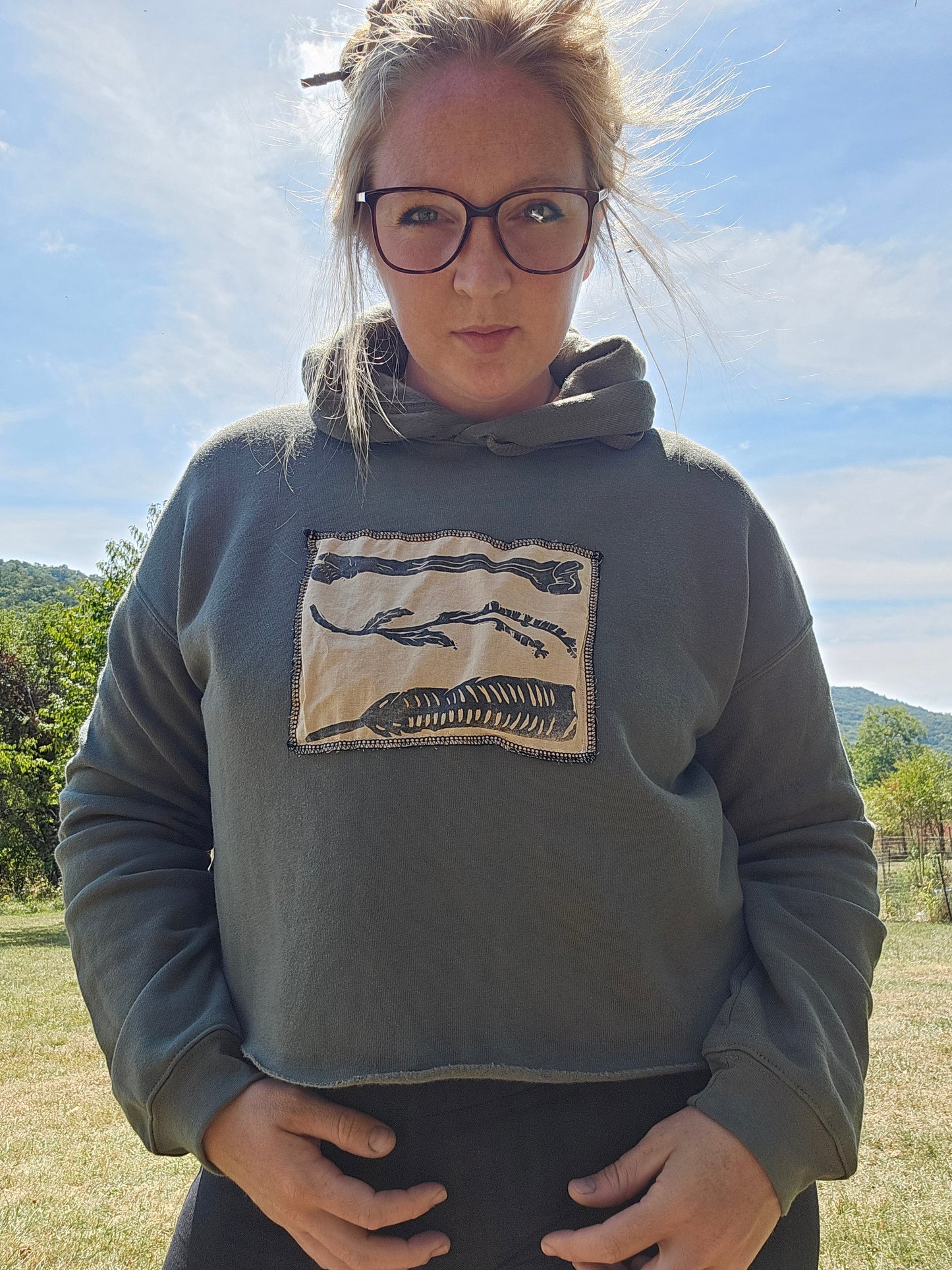 Forest Treasure Cropped Sweatshirt