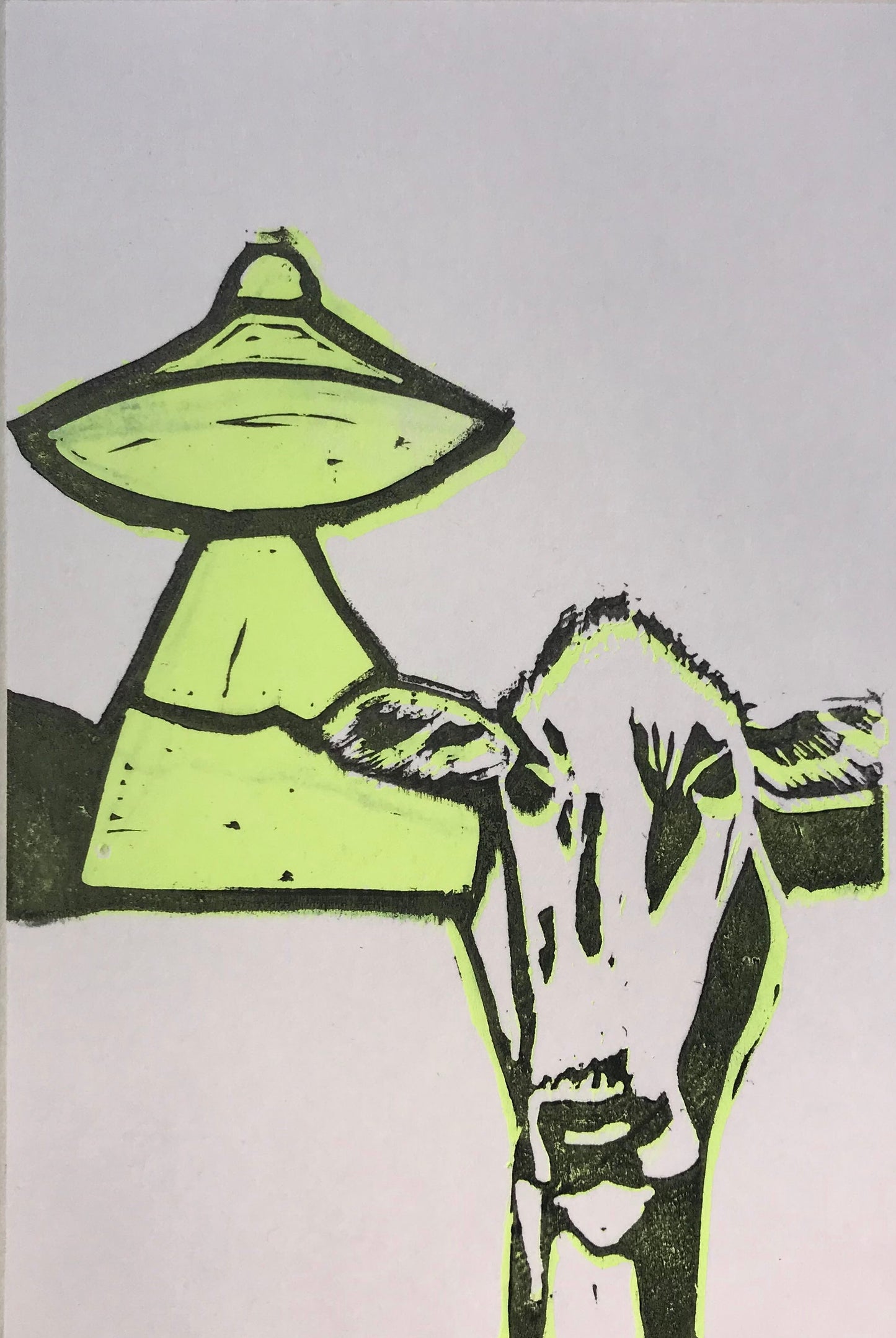 Abnormal Cow Postcard